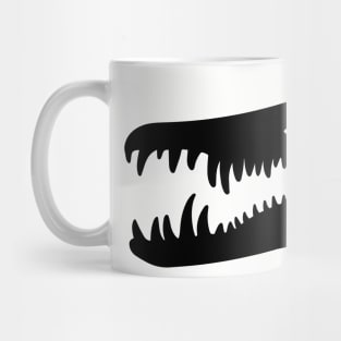 Attenborosaurus skull - black Mug